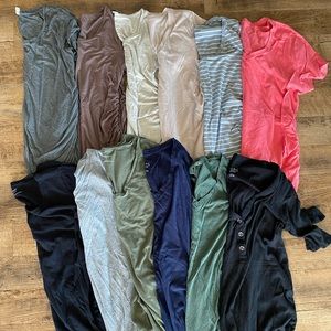 12 side ruched maternity tops